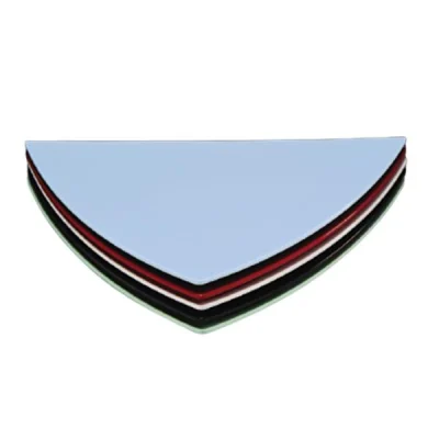 Zicco K-654 Üçgen Melamin Teşhir 47,5 Cm Beyaz