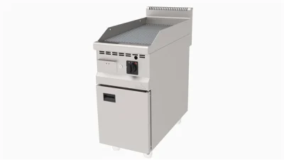 Atalay AGI-490-N-CR Gazlı Pleyt Izgara Oluklu Yüzey Ce Belgeli Alt Dolaplı 40x90x85