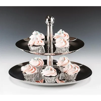 Zicco Omd 353 2 Katlı Çelik Pasta Standı 21x26x21 Cm