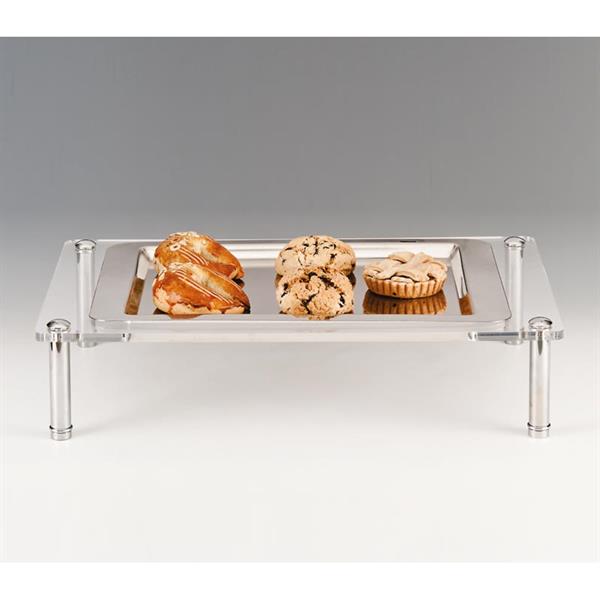 Zicco Zcp 029 Tek Katlı Çelik Tepsili Teşhir Standı 55,5x35,5x12 Cm