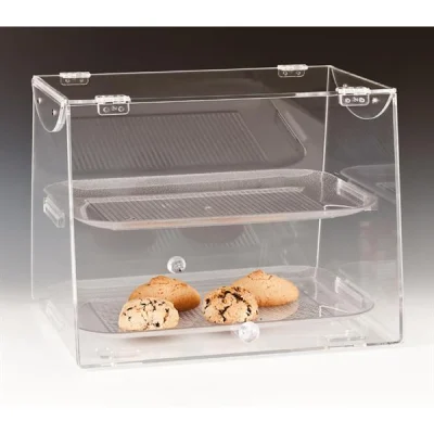 Zicco Zcp 106 P 2 Katlı Polikarbonat Tepsili Çift Kapaklı Teşhir Standı 40x36 Cm