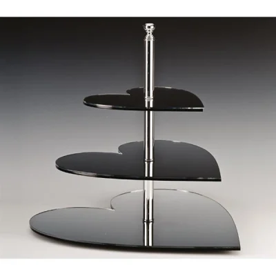 Zicco Zcp 117 Aynalı Teşhir Standı 3 Lü Kalpli 20x30x40x45 Cm