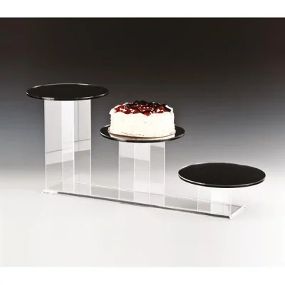 Zicco Zcp 125 3 Lü Yuvarlak Merdiven Model Akrilik Ayaklı Teşhir Standı 10x20x30x25 Cm