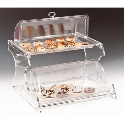 Zicco Zcp 270 2 Katlı Komple Küçük Rolltop Kapaklı Model Teşhir Standı 50x46x42 Cm