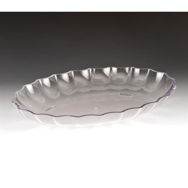 Zicco Zcp 296 Polikarbonat Oval Model Teşhir Tabak Şeffaf 41,5x29,5x5,5 Cm