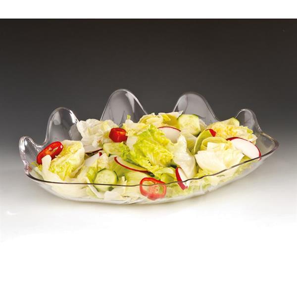 Zicco Zcp 300 Polikarbonat İstiridye Model Teşhir Tabak Şeffaf 38x27x5 Cm