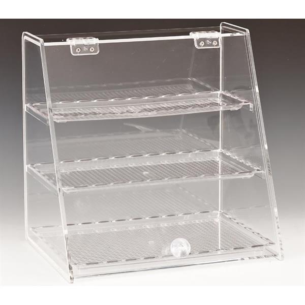 Zicco Zcp 340 3 Katlı Akrilik Kapaklı Polikarbonat Tepsili Çikolata Teşhir 25x34x34 Cm
