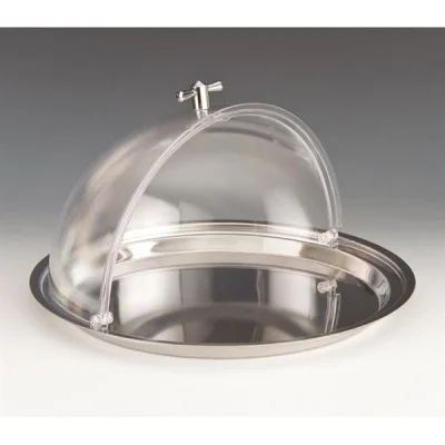 Zicco Zcp 404 Çelik Altlı Polikarbonat Rolltop Kapaklı Fanus Küçük Ø32,5 Cm