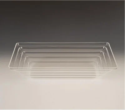 Zicco Zcp 426 Dikdörtgen Yivli Teşhir-Siyah Şeffaf 43,5X28,5 Cm