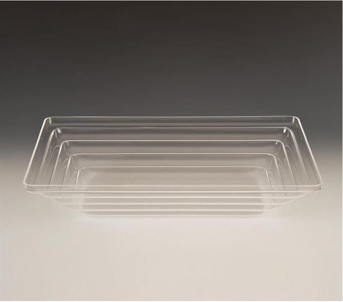 Zicco Zcp 426 Dikdörtgen Yivli Teşhir-Siyah Şeffaf 43,5X28,5 Cm