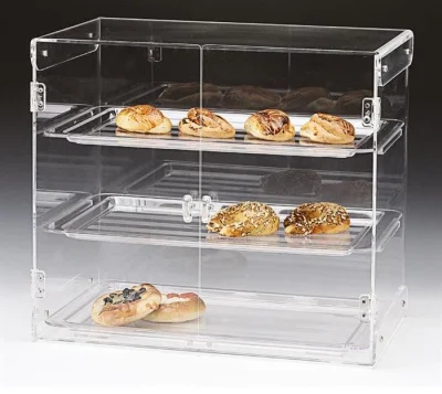 Zicco Zcp 429 3 Katlı Kapaklı, Pc Tepsili Teşhir Standı 57X38Xh 50 Cm