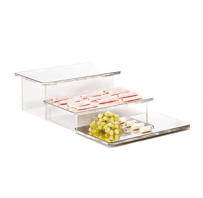 Zicco Zcp 436 3 Katlı Merdiven Model Ayna Teşhir 40,5X25X H 2-8,5-16 Cm