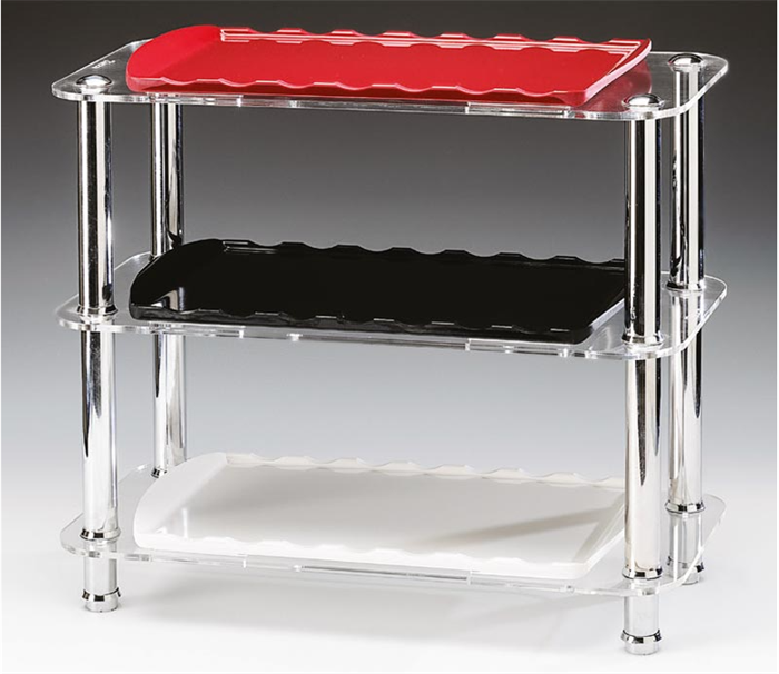 Zicco Zcp 572 3 Katlı  Akrilik,  Melamın Teşhir Standı (K-2054) 22*43,5* H 38 Cm