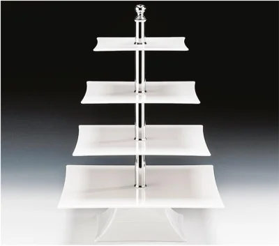 Zicco Zcp 633 Polycarbonat Tepsili 4  Katlı Teşhir Standı(20-25-30-35 Cm ) H:50 Cm
