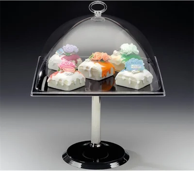 Zicco Zcp 669 Pc Kapaklı Melamın Altlı Fanus-30 Cm /Yükseltici Ayaklı 30X30X37 Cm