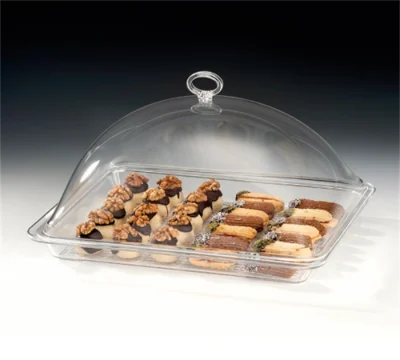 Zicco Zcp 711 Akrilik Kapaklı Polycarbonat Tepsili Fanus Gn 1/2 28X34Xh 17 Cm
