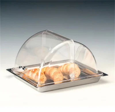 Zicco Zcp 714 Pc Roll Top Kapaklı Çelik Altlı Fanus  Gn /12 30X36Xh 21 Cm