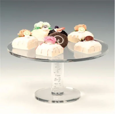 Zicco Zcp 720 32,5 Cm Akrilik , Ayaklı Pasta Standı R-32,5 H 17 Cm
