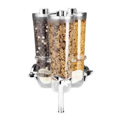 Zicco Zcp 841 3 Lü Akrilik Standlı Döner Cornflakes Aleti 23x23x42 Cm