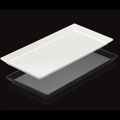 Biradlı Brd-103314 Açık Büfe Pastahane Sunum Tepsi 35X17X2 Cm Beyaz
