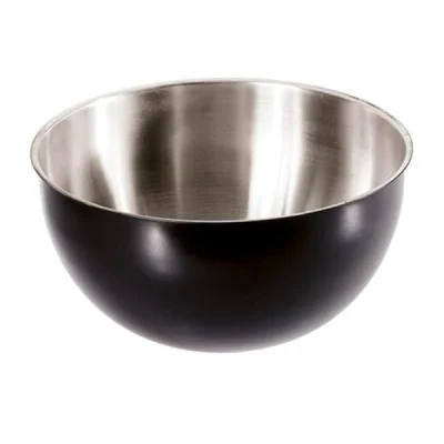 Biradlı Grv-326-Siyah Çelik Mayonez Kabı Ø 20 Cm - 2,5 L Siyah