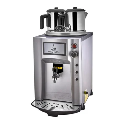 Gast DE12P 2 Demlikli Premium Jumbo 15 lt Çay Ocağı Gri