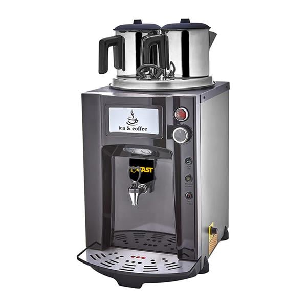 Gast DE12P 2 Demlikli Premium Jumbo 15 lt Çay Ocağı Siyah