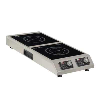 Omake 2x3500W Cam Yüzeyli Elektrikli Dikey Çiftli İndüksiyon Ocak
